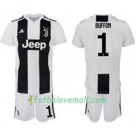 Levné Juventus Buffon 1 Dětské Domácí Fotbalové dresy 2018-2019 Krátký Rukáv